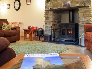 Cosy living area with wood burner | Penrhiw - Penrhiw Cottages, Llangeitho, near Tregaron