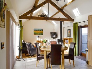 Characterful open-plan living space | Little Hendre Lodge - Old Hendre Farm, Wonastow, near Monmouth