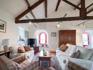 Warm and welcoming living area | The Old Chapel, Horsehouse, near Leyburn