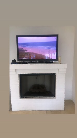 Large screen tv in family room 