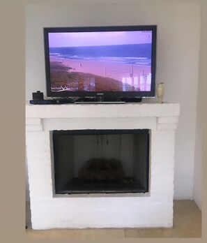Large screen tv in family room 