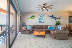 Lots of space in the living room.