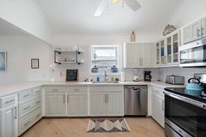 Tons of counter space and storage in the kitchen