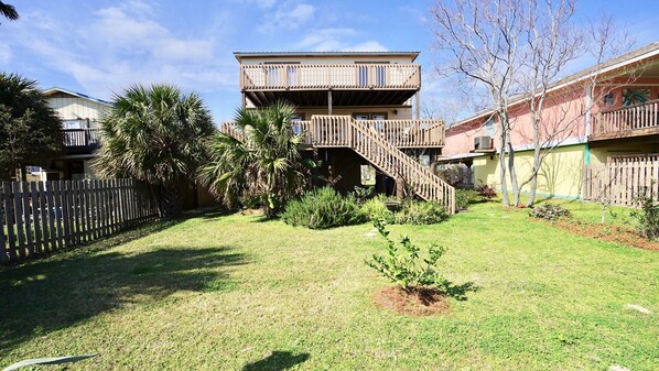 Back yard of house