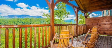 Rock away on the back deck sipping on your morning coffee or eve