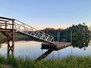 Private boat dock to use for swimming on to tie up your own boat