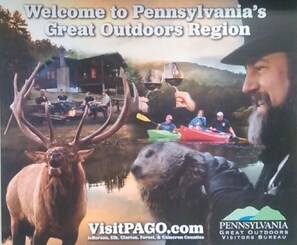 We're in the heart of PA's Great Outdoors.  Check out www.Visit PaGo.com!