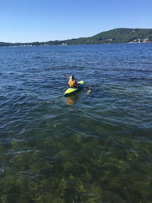 Take out the kayak and enjoy the lake!