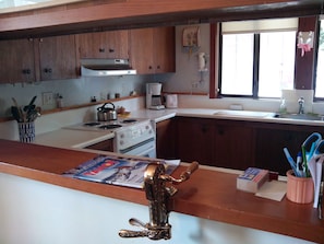 Kitchen from dining area