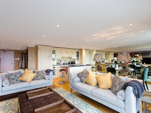 Open plan living space | Solent View Apartment, Cowes