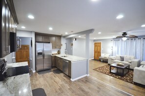 Fully stocked kitchen