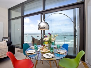 Light and airy dining space | Sunset Bay - Horizon View, Westward Ho!