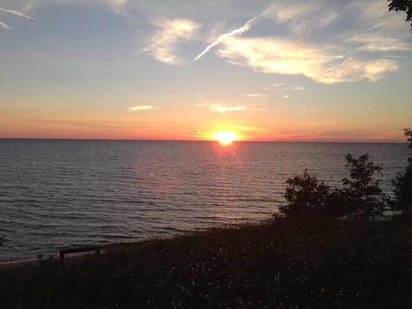 Enjoy picture-perfect views every night from our lakefront cottage!