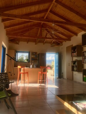 Kitchen/dining  area of living room 