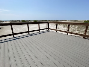 Newly renovated ramp to beach w/ public showers.