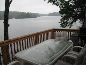 Deck looking down the lake