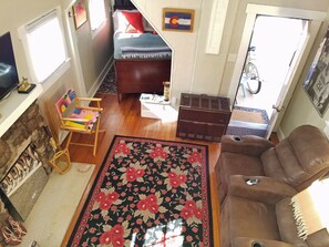 Birdseye view of our main room 