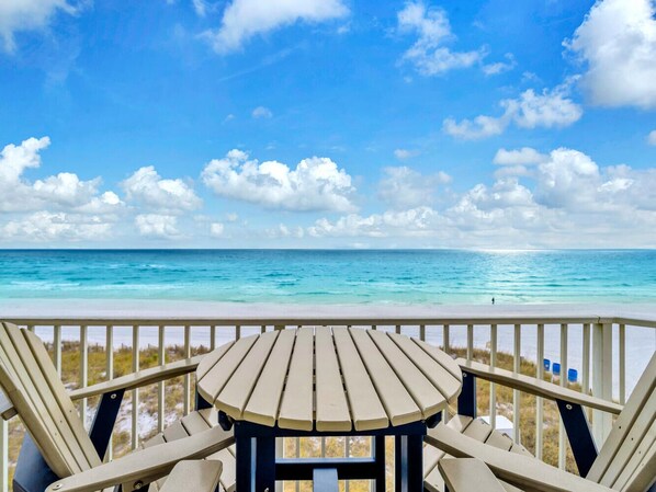 Breathtaking views from the balcony of Crystal Dunes 307!