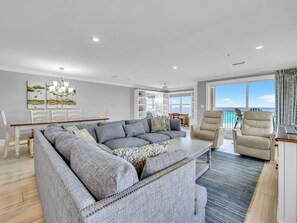 Living room - tons of comfortable seating and incredible views