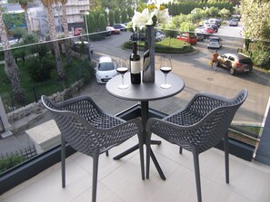 Blick vom Balkon