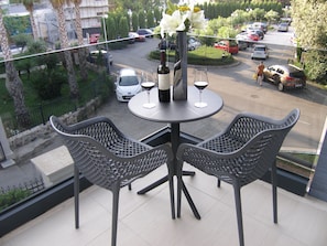 Blick vom Balkon