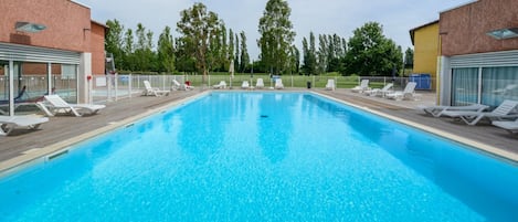 Take a dip in the outdoor pool after an active day exploring Albi!