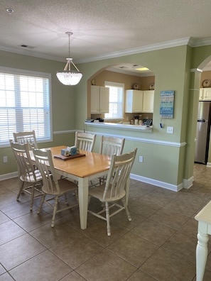 Bright and airy dining room