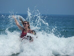 This beach has the best waves to play in!