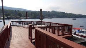 Relax with beautiful views or swim, kayak, paddleboard, etc off lower level dock