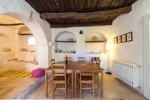 The large trullo - internal table.