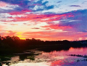 The sunsets never disappoint at the lake!