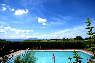 Apartment with fantastic view on the ground of organic farm