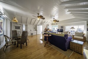 Classic "Laguna Beach Charmers" cottage architecture in our charming Living Room