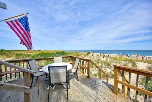 Amazing view from the deck into the state park.