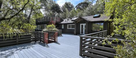 front entrance from the beautiful deck