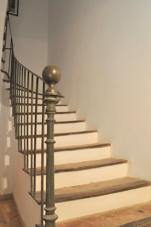 Stairs leading to Tuzelle from inside the mill.