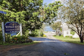 Wave Crest Road onto the property with views of Linekin Bay