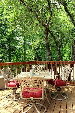 Front Porch / Deck under the Cherry Tree