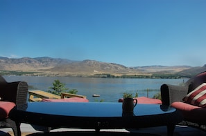 Morning coffee on the deck, or afternoon cocktails