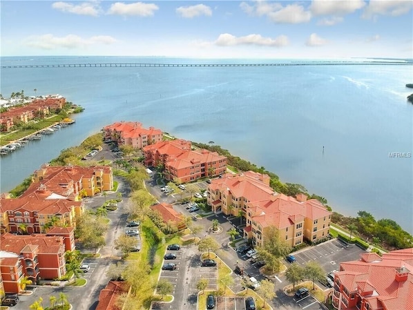 Arial View of Grand Venezia Resort on Tampa Bay, Clearwater 