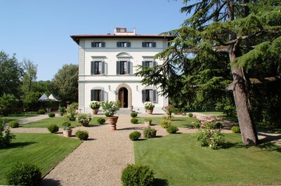 Villa Teresa Herz der Toskana Chianti-Bereich Großer Garten Panoramischer Luxuspool AC