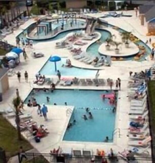 Our Lazy River, Kiddie Pool & Water Play Area  and Adult Pool