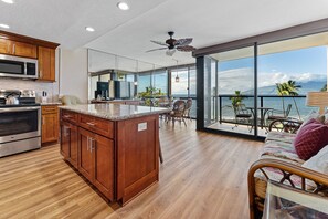 Beautiful cherry plank flooring throughout.