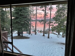 Incredible lake views from the Living Room.
