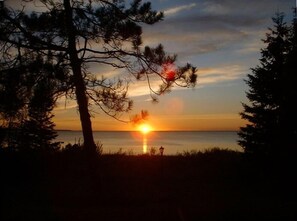 Typical Sunset view from Mackinaw Cottage