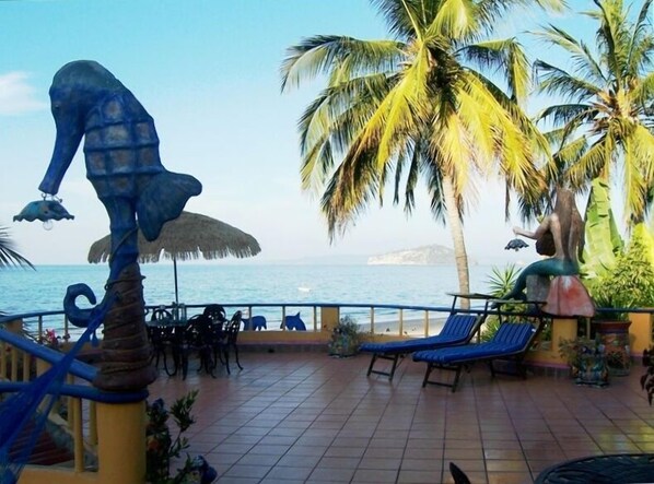 The Terraza Suite with its spacious patio, hammock, and two eating areas