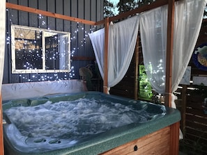 Hot tub outside your door