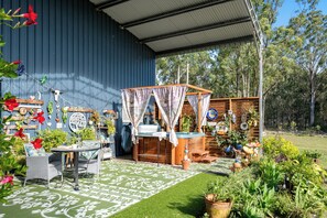 spacious outside area.