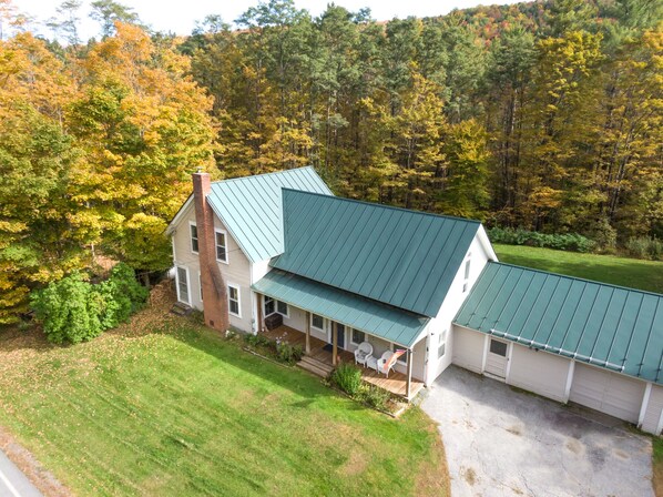 Aerial view of the property