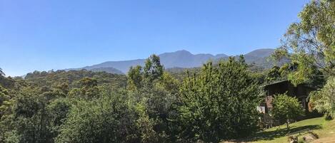 Stunning view of Mount Buller from the front deck